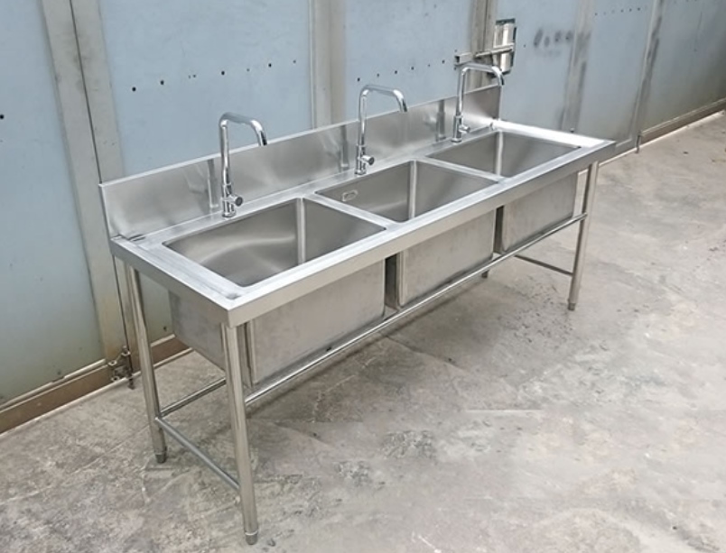Bồn Rửa Tay Inox 3 Ngăn