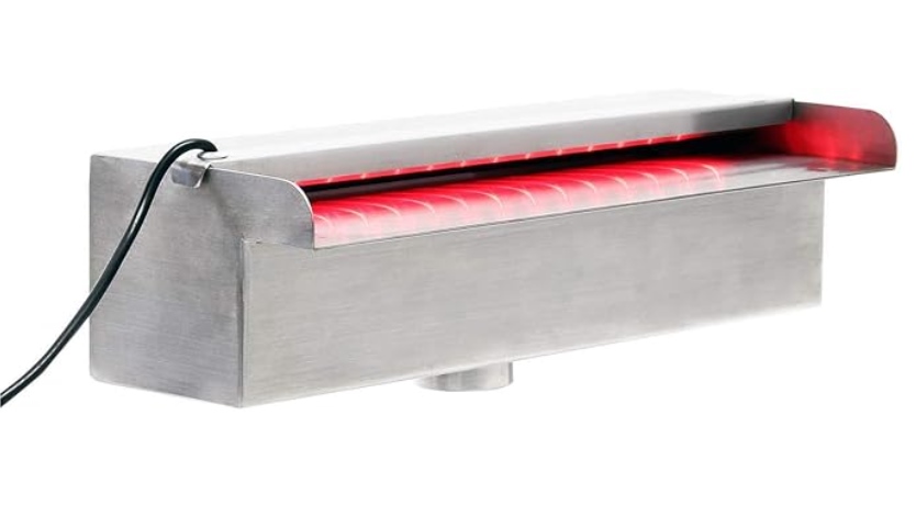 Máng tạo Thác nước Inox có đèn Led