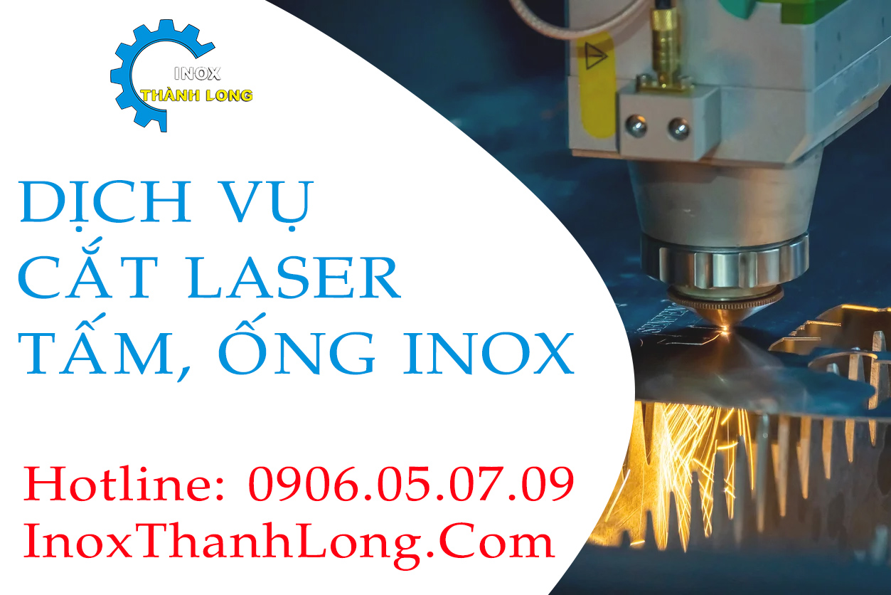 cắt laser inox HCM, cắt laser tấm inox, ống inox